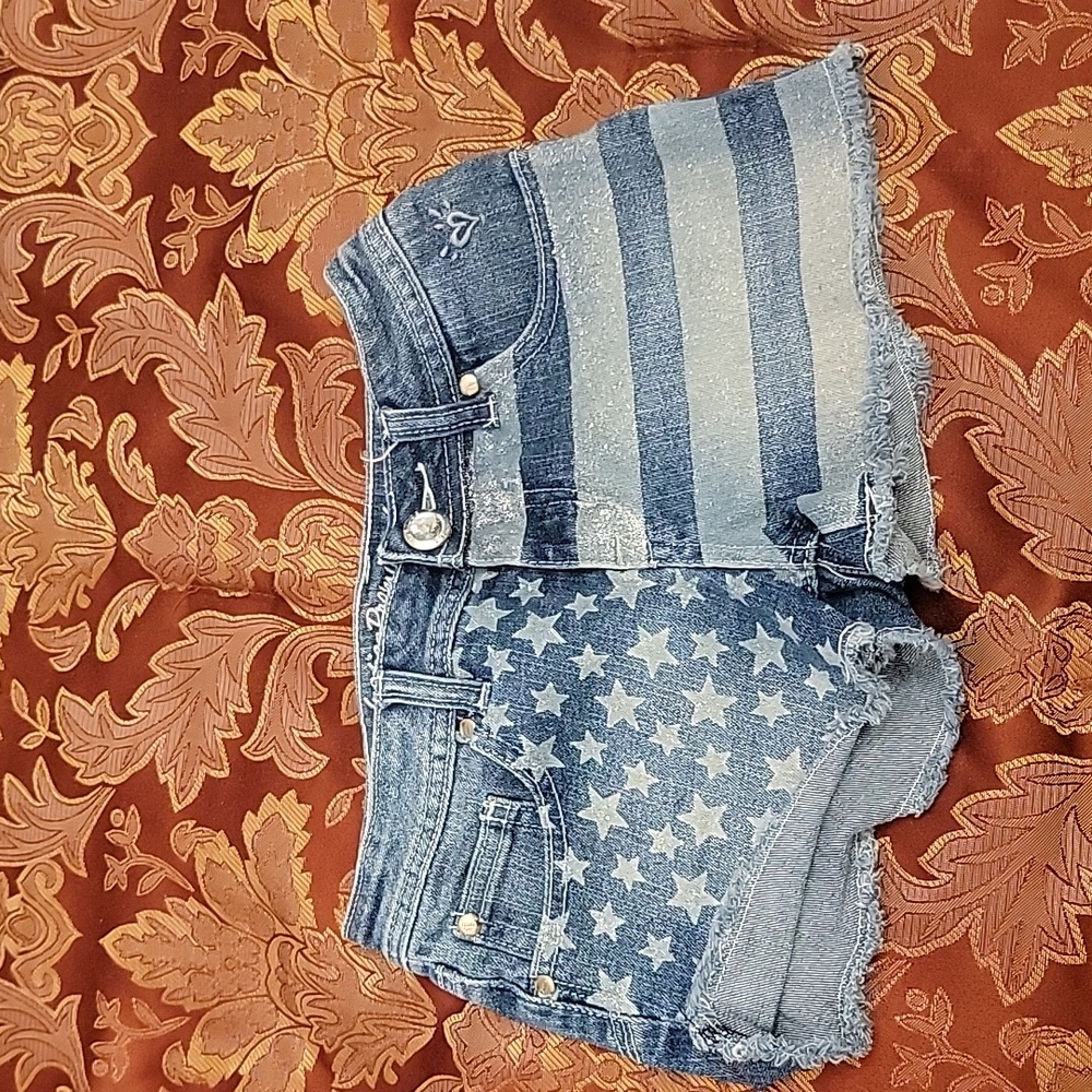 Justice jeans shorts size 10